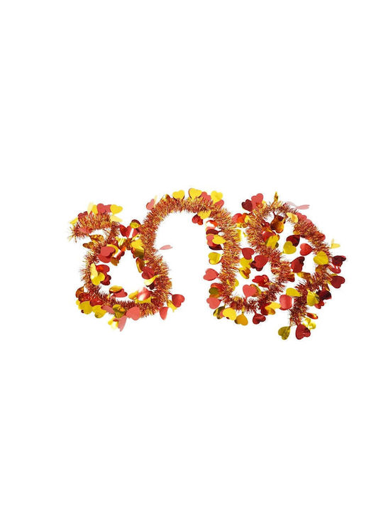 Weihnachtliche Girlande Plastik Rot 200x9cm 1Stück