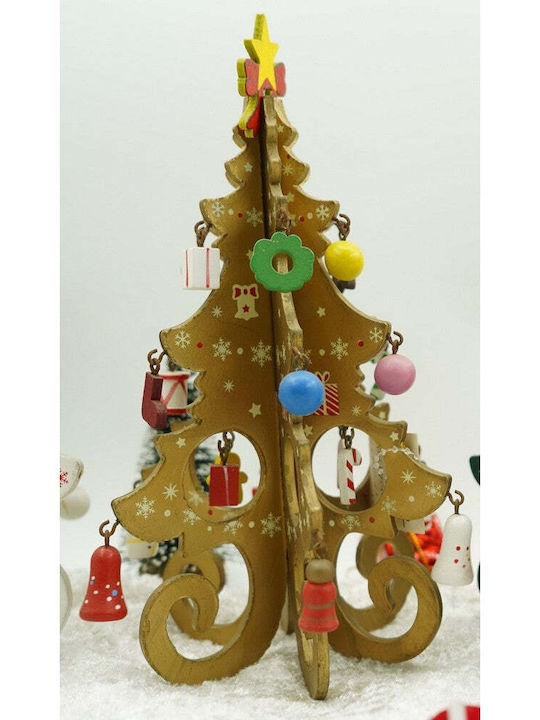 Weihnachtsdekoration Baum 20cm Gold