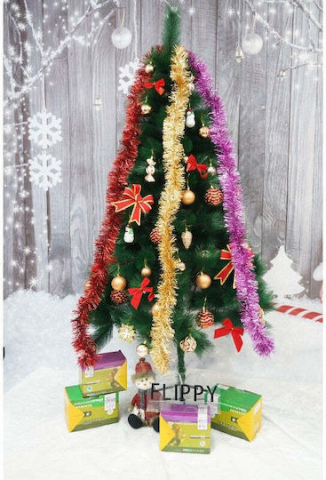 Crăciun Ghirlande Plastică Roz 200x9cm 1buc