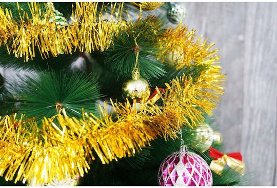 Weihnachtliche Girlande Plastik Gold 200x7cm 1Stück