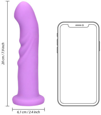 Shots Ultra Soft Vibrator G-Spot 20cm Violet