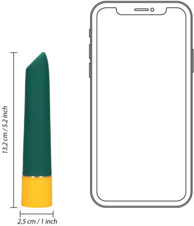 Shots Mini Δονητής 10cm Πράσινος