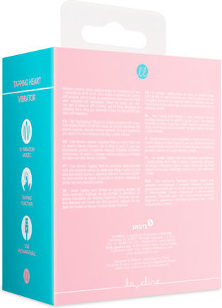 Shots Tapping Heart Klitoris Vibrator 15cm Rosa