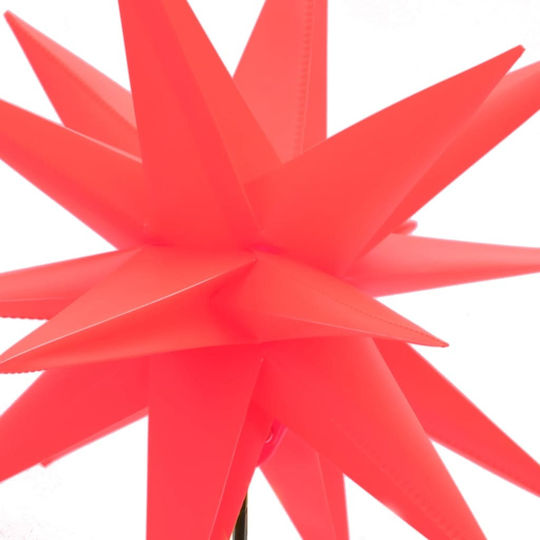 vidaXL Weihnachtliche Dekorative Sterne Metallisch Rot 26.5x35cm 3Stück
