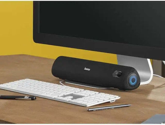 HAMA PipeRoll Ηχείο Bluetooth 20W με Διάρκεια Μπαταρίας έως 24 ώρες Μαύρο