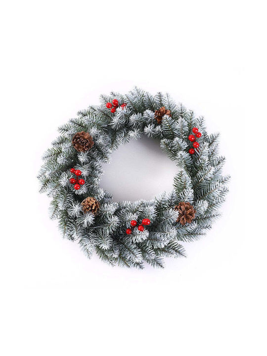 Decorațiune de Crăciun Metalic Braduleț 50cm. Verde