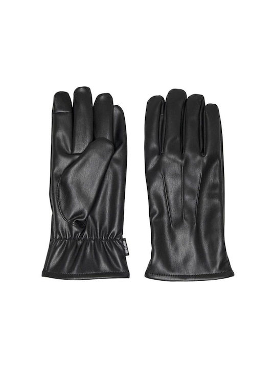 Only & Sons Men's Leather Gloves Black