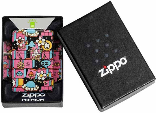 Zippo Ветроустойчив Запалка с Пламък в Зелен Цвят