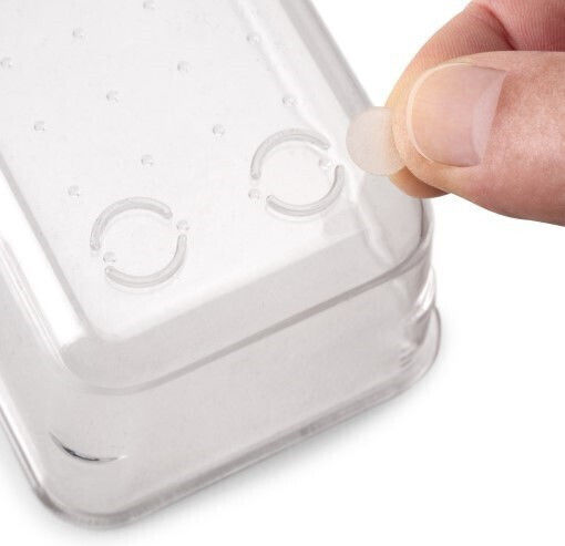 Emuca Schubladenorganisator mit Schubladen & Trennzeichen Transparent 10Stücke 30,3x30,3x5,4cm