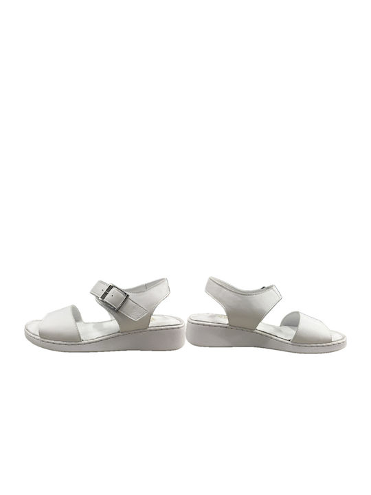 Gotsi Anatomic Women's Flat Sandals Anatomic in White Color