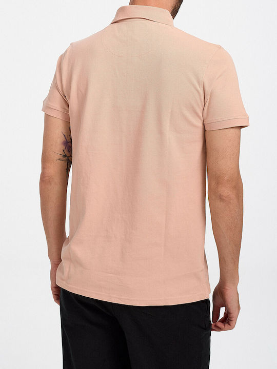 Rook Men's Short Sleeve Blouse Polo Salmon