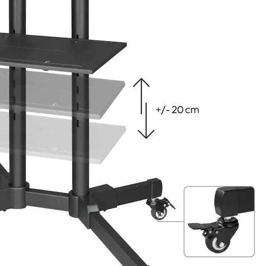 HAMA 00220874 TV-Halterung Wandmontage bis 75" und 40kg Schwarz