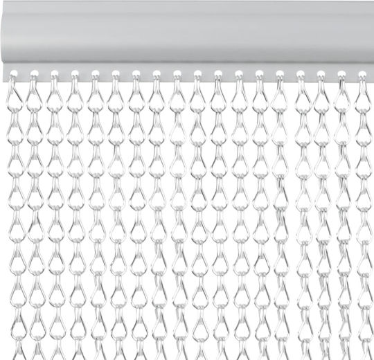 vidaXL Pet Friendly Mosquito Net Door Hinged Aluminum Beige 212x100cm