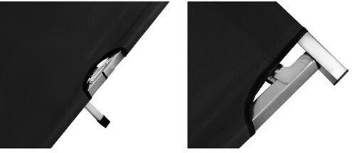 Pat Pliant Fără Saltea Single Negru 189x62.5x43cm