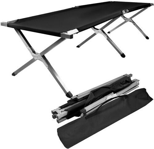 Pat Pliant Fără Saltea Single Negru 189x62.5x43cm