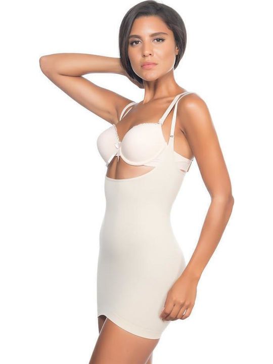 Emay Korse Tightening Dress Beige