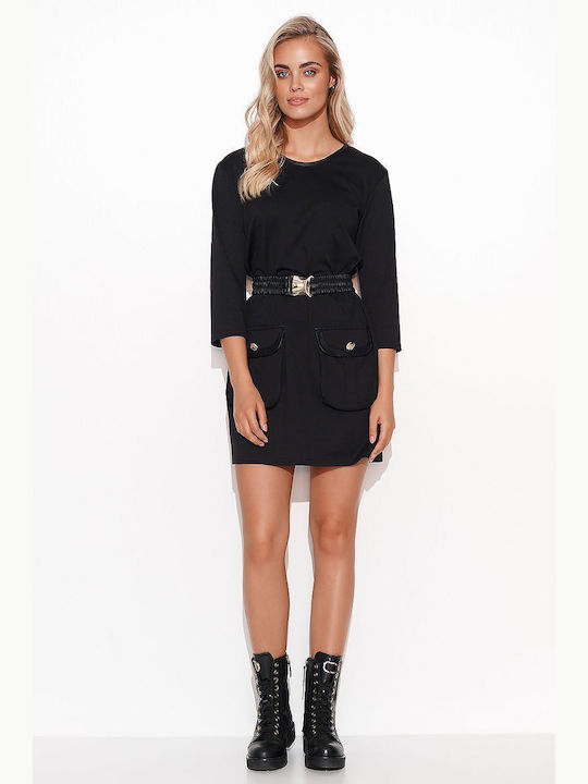 Makadamia Mini Shirt Dress Dress Knitted Gold