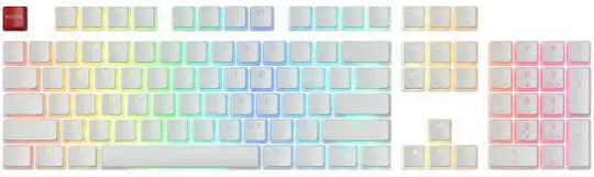 Keycaps Glorious Aura Pbt Doubleshot Mechanische Tastatur 105-Tasten Weiß US-Layout