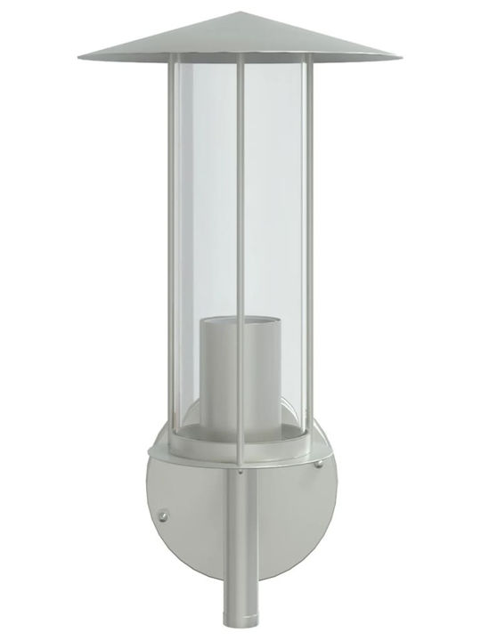 vidaXL Wandmontierte Außenleuchte E27 IP44 17.5x17.5x33εκ.