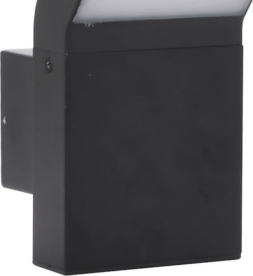 vidaXL Lumină de exterior montată pe perete LED IP54 9W cu Alb Cald Lumină 10x15x22εκ.