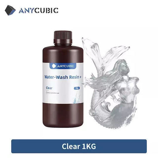Water Wash Resin High Precision Low Odor 1kg Clear