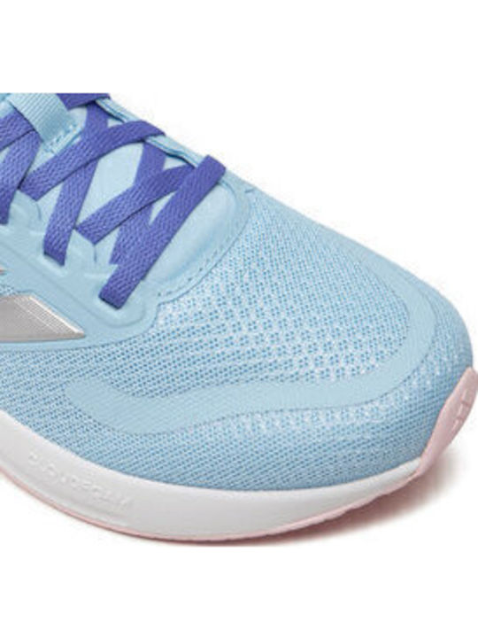 Runfalcon 5 Runfalcon 5 Kids Sports Shoes Running with Laces Glow Blue / Silver Metallic / Clear Pink