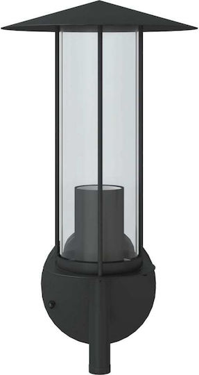 vidaXL Lumină de exterior montată pe perete E27 IP44 17.5x17.5x33εκ.