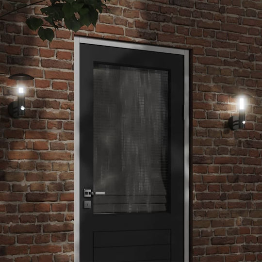 vidaXL Lumină de exterior montată pe perete E27 IP44 17.5x17.5x28εκ.