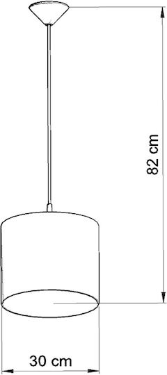 Sollux Hängelampe Mehrfarbig mit Fassung E27 30cm.