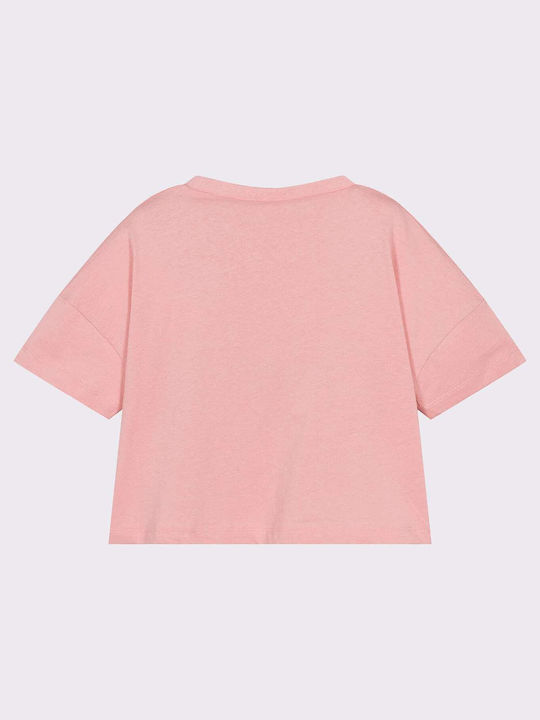 iDO Kids Crop Top Short Sleeve Pink