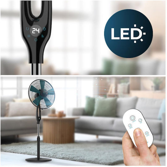 Cecotec EnergySilence 560 Max Smart Pedestal Fan 45W 40cm Diameter with Remote Control Blue