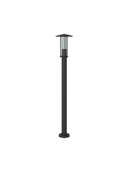 vidaXL Outdoor Floor Lamp Small Post 40W IP44 for E27 Socket Black