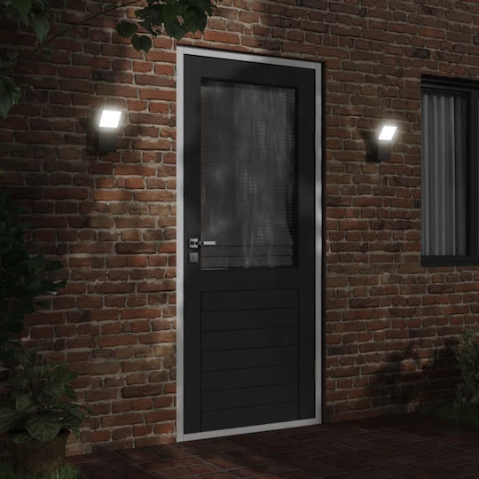 vidaXL Επιτοίχιο Εξωτερικό Φωτιστικό LED 9W 3000K 10x15x22εκ. vidaXL Επιτοίχιο Εξωτερικό Φωτιστικό LED 9W 3000K 10x15x22εκ.