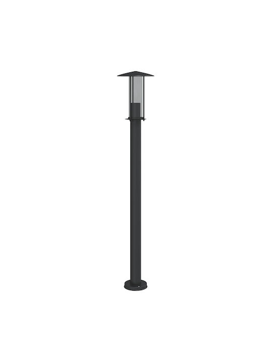vidaXL Outdoor Floor Lamp Small Post 40W IP44 for E27 Socket Black