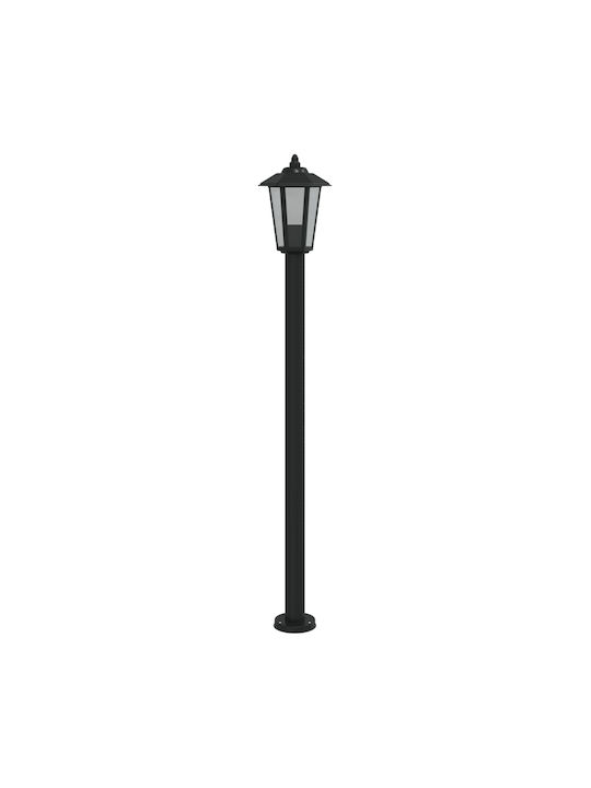 vidaXL Φωτιστικό Κολώνα Εξωτερικού Χώρου 60W IP44 για Ντουί E27 Μαύρο