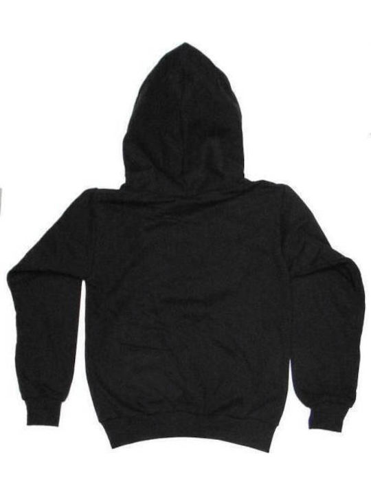 Fleece Παιδικό Φούτερ με Κουκούλα και Τσέπες Μαύρο Iron Maiden