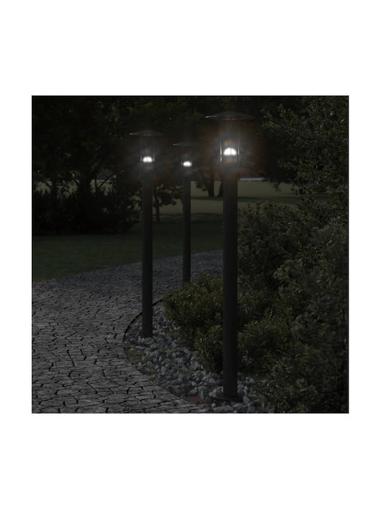 vidaXL Outdoor Floor Lamp Small Post 40W IP44 for E27 Socket Black