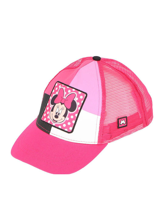 Disney Παιδικό Καπέλο Jockey Υφασμάτινο Minnie Mouse Φούξια
