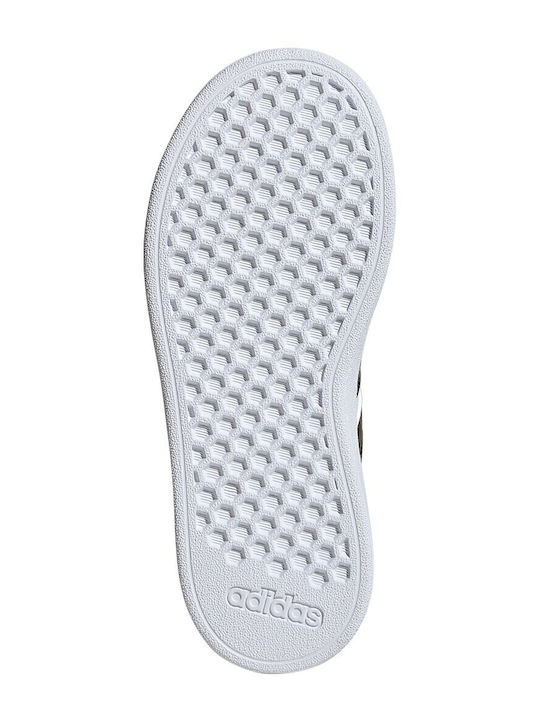 Grand Court 2.0 Kids Sneakers with Hoop & Loop Closure White