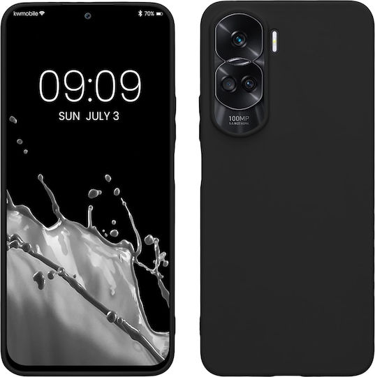 KWmobile Umschlag Rückseite Silikon 1.3mm Schwarz (Ehre 90 Lite)