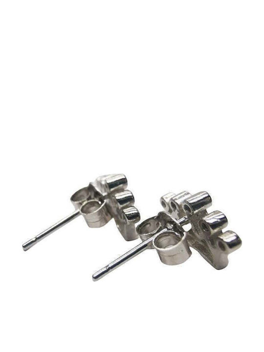 Earrings Silver 925 Crown 5 Stones