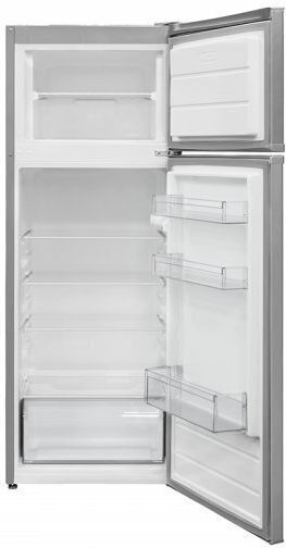 United Double Door Refrigerator 213lt H144xW54xD57cm Inox UND1456R