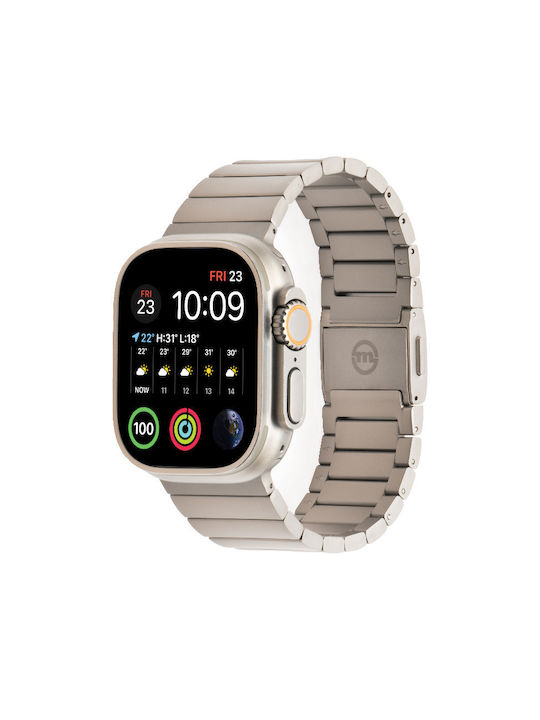 Mobile Origin Armband Rostfreier Stahl Silber (Apple Watch 44/45/46mm/Ultra 49mm)