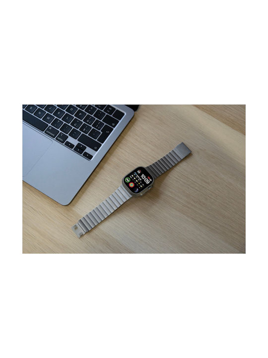 Mobile Origin Armband Rostfreier Stahl Silber (Apple Watch 44/45/46mm/Ultra 49mm)