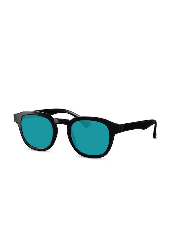 Solo-Solis Sonnenbrillen mit Schwarz Rahmen und Blau Linse NDL6917