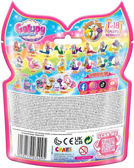 Collectible Figure Craze Mermaid Unicorn Multicolored