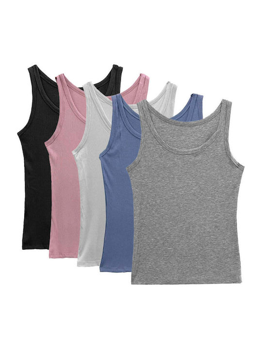 Women's Blouse with Straps Blue