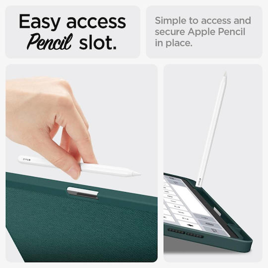 Spigen Urban Fit Flip Cover Durable Green Tablet Case (iPad Air 13" 2024/2025/2026)