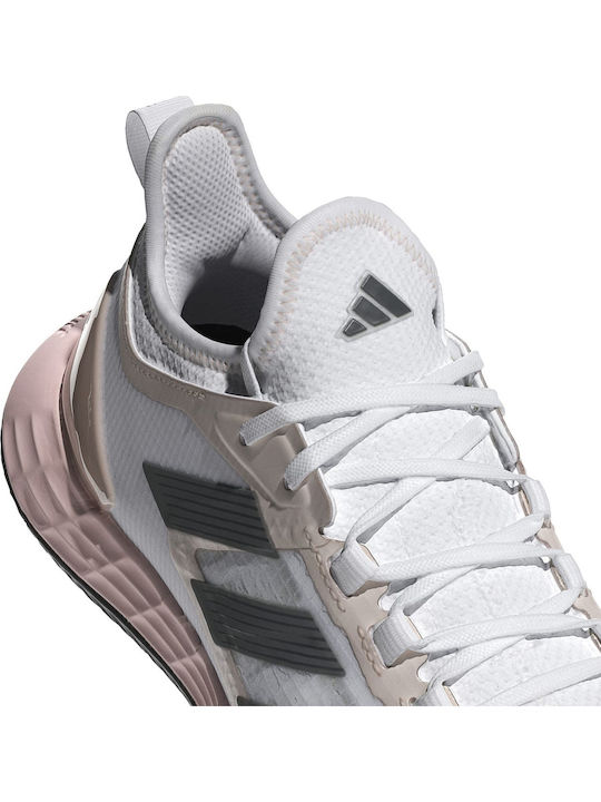 adidas Adizero Ubersonic 4.1 Femei Pantofi Tenis Terenuri de lut Ftwr White / Grey Four / Sandy Pink