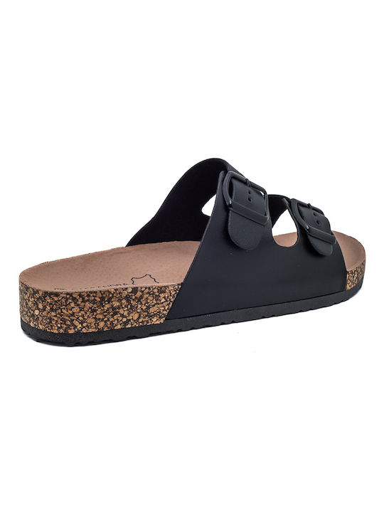 Cassandra Women's Flat Sandals in Black Color